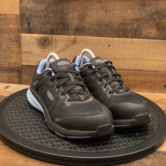 KEEN UTILITY ESD WOMENS ANKLE BOOTS BLACK ALLOY TOE SAFETY WORK SIZE 9.5M - Picture 3 of 9